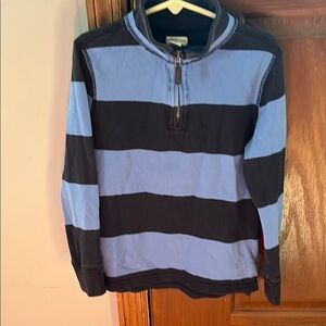 Crewcuts Kids Striped Sweater in Blue and Black